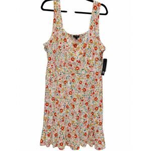 As U Wish Floral Smocked Tank Dress Plus Size 3X NWT